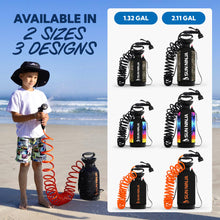 Load image into Gallery viewer, SUN NINJA Portable Shower with 7 Mode Shower Head, 1.3 Gal Camping Shower
