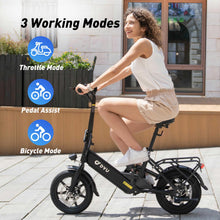 Load image into Gallery viewer, Electric Bike for Adults Teens, Folding Electric Bicycle, Commuter City E-Bike with 350W Motor and 36V 7.5Ah Battery,3 Levels Assist
