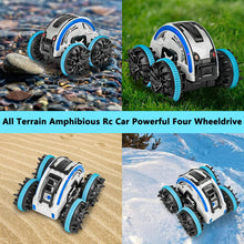Load image into Gallery viewer, Amphibious RC Stunt Car, 2.4 GHz All Terrain Waterproof, 360 Flips Rotation Toy Gift for Girls &amp; Boys
