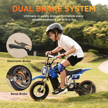 Load image into Gallery viewer, A12 Electric Dirt Bike for Kids Ages 3-10,350W Kids Electric Motorcycle 15.5 MPH MAX, 14 Miles Max Range
