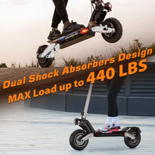 Load image into Gallery viewer, Electric Scooter for Adults with Storage Bag &amp; 2 Chargers, 1600/800W Motor, 10&#39;&#39; Solid Tires, Up to 31 Miles Long Range &amp; 28 Mph, 440LBS Max Load
