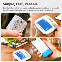 Load image into Gallery viewer, Greater Goods Bluetooth Smart Blood Pressure Monitor for Home Use –Large Backlit Display
