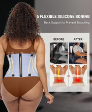 Load image into Gallery viewer, FeelinGirl Workout Waist Trainer Cincher Corset Shaper  for Women Slate Blue XS
