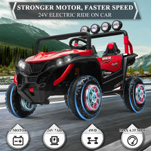 Load image into Gallery viewer, 2 Seater Ride on Car Truck,24V Electric Vehicle Car for Kids 3-8 Years,200W Motors,4 Shock Absorbers (Red)
