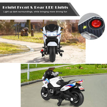 Load image into Gallery viewer, Kids Ride On Motorcycle, 12V Electric Battery Powered Ride On Bike w/Training Wheels, LED Lights (White)
