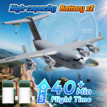 Load image into Gallery viewer, RC Plane Ready to Fly, 2CH C-17 Remote Control Airplane with 6-axis Gyro Stabilizer
