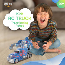Load image into Gallery viewer, Kids Transforming Robot RC Truck Toys for Boys Ages 8-13 Years Remote Control Car
