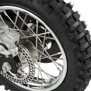 Dirt Rocket Off-Road Motocross Bike–36V Electric Ride-On, Up to 17 mph, Front & Rear Suspension, Hand-Operated Dual Brakes