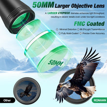Load image into Gallery viewer, RONHAN 20×50 Binoculars for Adults High Powered with Carrying Case &amp; Strap

