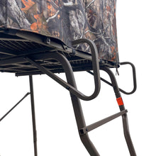 Load image into Gallery viewer, RuskBlinds 6 Ft Tripod Hunting Tower Blind, 2-Man Elevated Hunting Stand, 4' x 4' Camo Platform for Deer, Antelope, Elk Hunting
