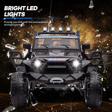 Load image into Gallery viewer, 24V 9Ah Ride on Toy for Big Kids, 4x4 2 Seater Ride on Car Truck w/Remote Control, 4x200W Motors - Black Warrior
