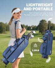 Load image into Gallery viewer, Findway 3 Way Small Golf Bag, Lightweight Pitch and Putt Golf Bag with Stand, Hard Shell Reinforced Base, Par 3 Golf Stand Bag for Extra Storage in a Smaller Size, Golf Gifts for Men and Women
