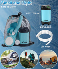 Load image into Gallery viewer, WADEO Portable Shower Camping Shower Outdoor Camp Shower Pump, Electric Rechargeable Portable Camping Shower, Powered by Rechargeable Battery for Camping, Hiking, Traveling
