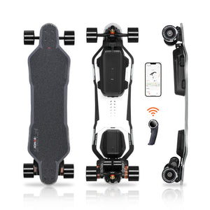 Electric Skateboard Longboard with Rexus Remote, Bifrost 2.0 Lighting System, Top Speed of 31 Mph, 34 Miles Range