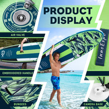 Load image into Gallery viewer, InnoExpo 11' Inflatable Stand Up Paddle Boards with Premium Accessories, Wide Stable SUP Paddle Board Design, Non-Slip Comfort Deck for Youth &amp; Adults (Dynamic)
