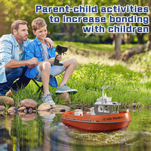 Load image into Gallery viewer, RC Boat, 1/72 RC Tugboat for Pools and Lakes, High-Speed Remote Control Boat with 40 Mins Play Time and Low Battery Reminder for Adults and Kids
