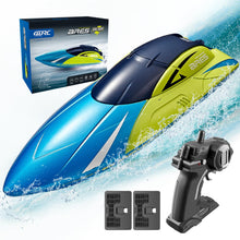 Load image into Gallery viewer, 4DRC RC Boat,S4 Remote Control Boat for Kids Adults,2 Modular Batteries,20+ MPH 2.4GHz High Speed Racing Boats for Pools and Lakes
