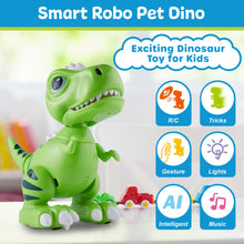 Load image into Gallery viewer, Remote Control Robot Toy with LED Light Eyes, Interactive Hand Motion Gestures, STEM Programmable Treats Toys
