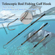 Load image into Gallery viewer, Dutiplus Telescopic Fish Gaff with Stainless Hook
