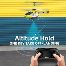 Load image into Gallery viewer, Remote Control Helicopter with Altitude Hold, Mini RC Helicopter for Adults Kids, One Key take Off/Landing and 2 Batteries
