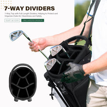 Load image into Gallery viewer, uniHimal Lightweight 7-Way Golf Stand Bag for Men &amp; Women (White)
