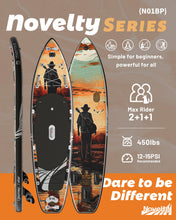 Load image into Gallery viewer, iTAOSTAR Novelty N01BP 11'6" x 35" Inflatable Stand Up Paddle Board with Seat- Stable SUP Board for Family - Portable Paddleboard for Yoga, Surfing, Fishing - Includes Full Accessories Kit
