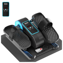 Load image into Gallery viewer, TDH Under Desk Elliptical Machine,Electric Leg Exerciser as Seen on Tv for Seniors Adults,Portable Quiet Pedal Exerciser While Sitting with 12 Adjustable Speed Auto&amp;HR Mode for Home Office (Blue-PRO)
