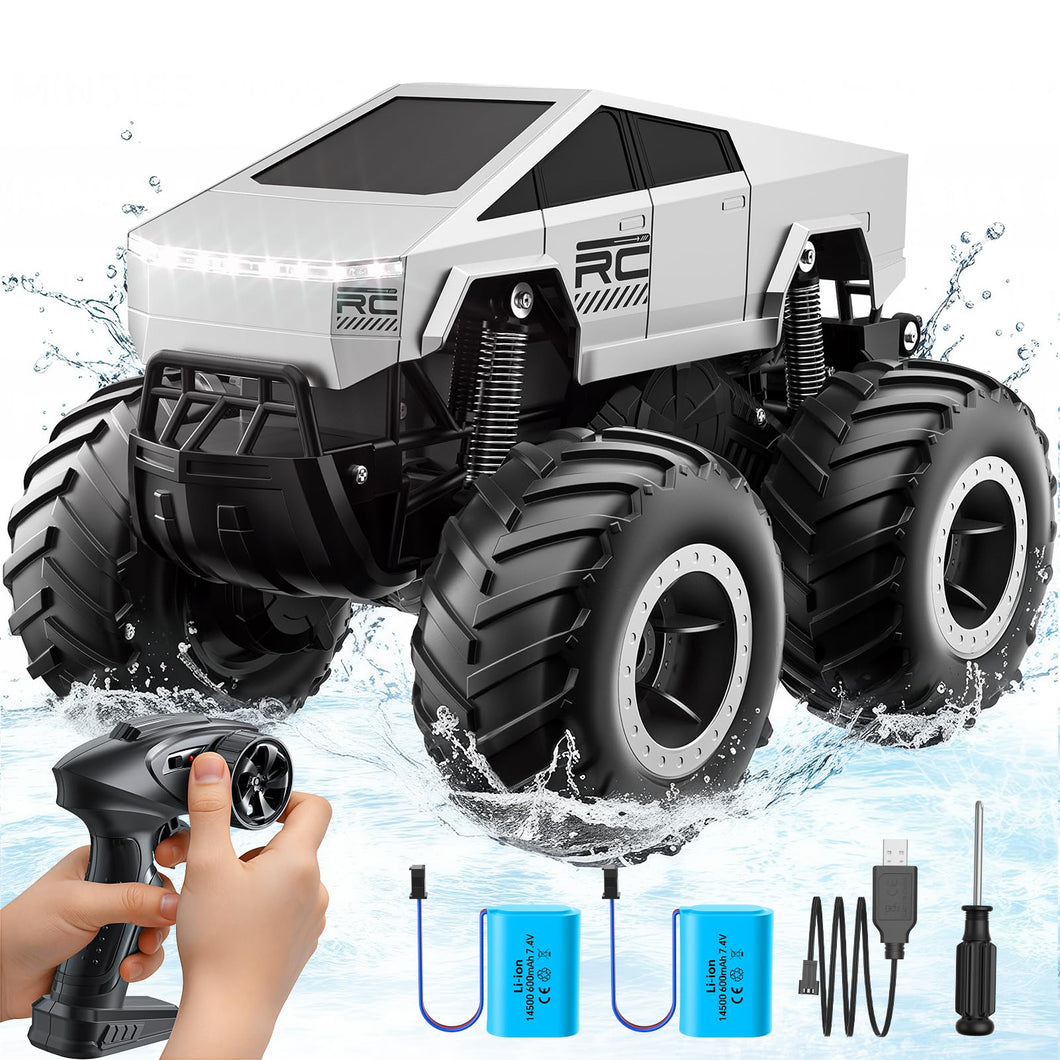 Remote Control Car Off-Road Pick-up Truck, 4WD Waterproof RC Trucks Toy RC Cars for All Terrain, 1:16 Scale Hobby Monster Truck Toys