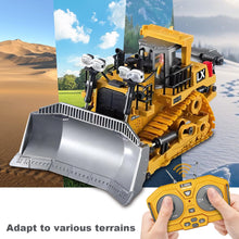 Load image into Gallery viewer, 1:20 Scale RC Construction Vehicles - 2.4GHz Remote Control Tractor Toy with LED Lights, Liftable Alloy Bucket
