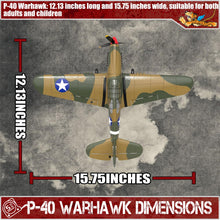 Load image into Gallery viewer, RC Plane 4 Channel Remote Control Airplane - Ready to Fly P-40 Warhawk RC Airplane for Beginners Adult with Xpilot Stabilization System

