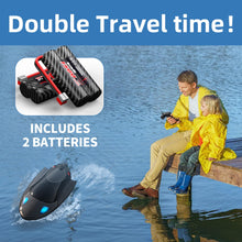 Load image into Gallery viewer, Remote Control Boat with LED Light, rc Jet Boat,35KM/H Remote Control Speed Boat for Kids with 2 Batteries, 2.4GHz RC Boats
