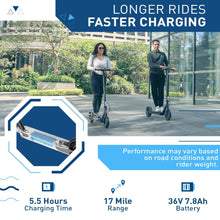 Load image into Gallery viewer, 430W Peak Motor Electric Scooter, 10&quot; Tires,17 Miles Range, 19 MPH Speed, Dual Brake System, Electric Scooter
