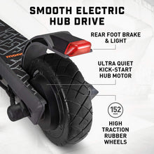 Load image into Gallery viewer, Electric Kids Scooter, Boys &amp; Girls Ages 13+, Max Rider Weight Up to 175lbs, Top Speed of 15.5MPH, Kickstand, Grey/Orange
