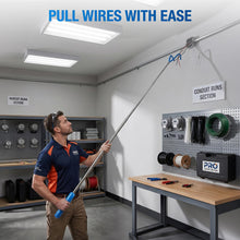 Load image into Gallery viewer, 10 FT Telescoping Pickup Tool Magnetic Pole with Hook, Telescopic Reach Pole Multi-Tool | Includes Double Hook &amp; Strong Magnet Attachments on both sides Portable Utility Tool with Carrying Bag
