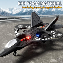 Load image into Gallery viewer, Foam Remote Control Airplanes RC Planes for Kids Adults 4-8, Remote Control Planes Fighter Jet with Light, 360° Flip Fighter Jet Toy
