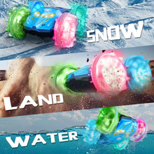 Load image into Gallery viewer, Amphibious Remote Control Car Boat - 4WD RC Stunt Car with Waterproof Gesture Sensing 2.4GHz RC Boat with Lights
