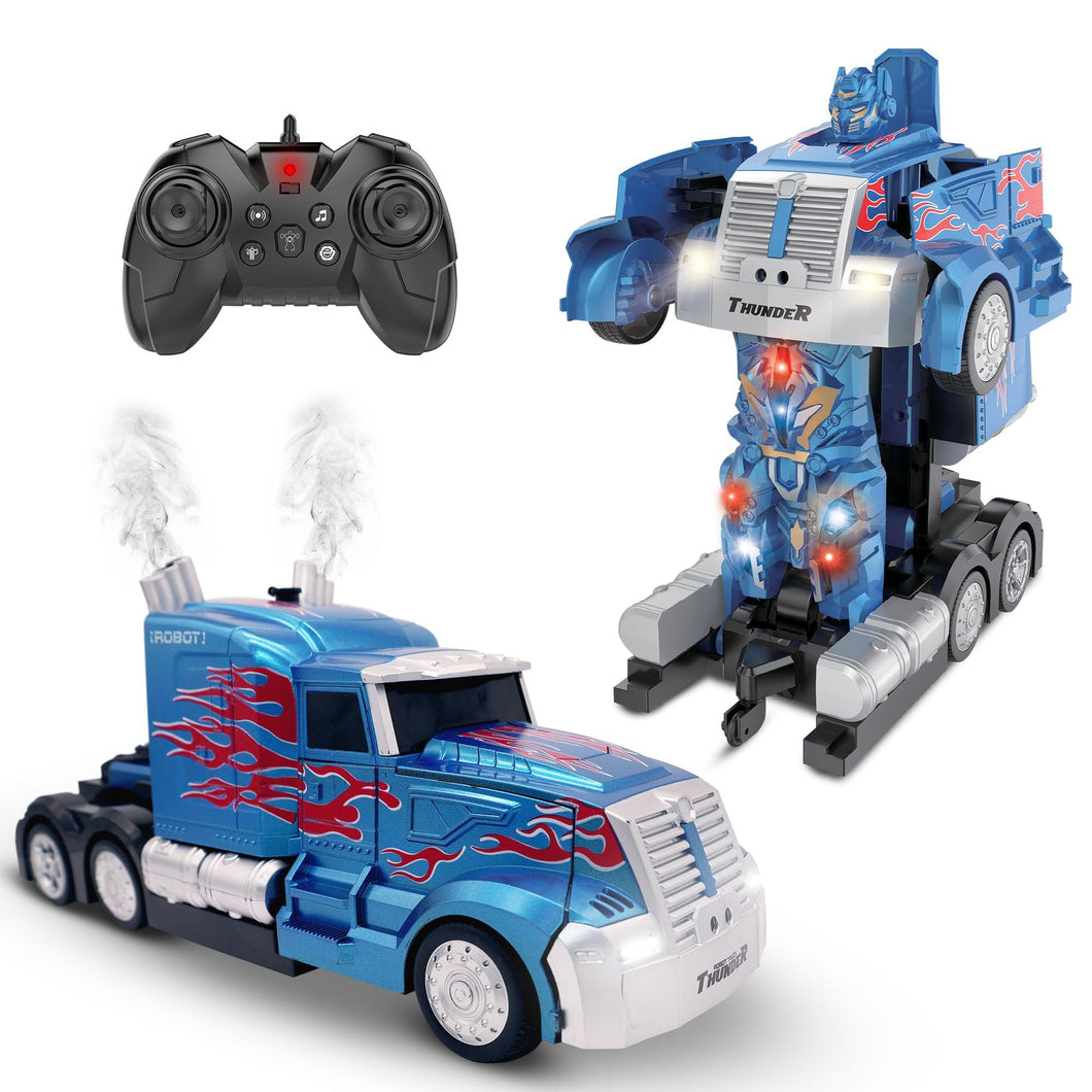 Kids Transforming Robot RC Truck Toys for Boys Ages 8-13 Years Remote Control Car