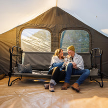 Load image into Gallery viewer, Disc-O-Bed Extra Large Portable Bunk Camping Cots with Carry Bags, Tan
