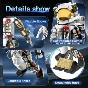 Space Astronaut Building Sets, Space Toys Building Blocks Stem Kit, Robot Dog Toys for Kids