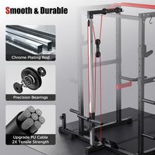 Load image into Gallery viewer, SPORTSROYALS Power Rack, Multi-Functional Power Cage, Squat Rack with Pulley System &amp; LAT Pull Down
