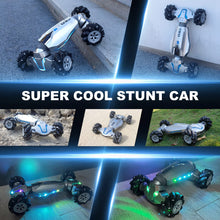Load image into Gallery viewer, 1:10 Scale Gesture Sensing Rc Stunt Car, 4WD Remote Control Hand Controlled Transform , Double Sided Vehicle 360° Spins
