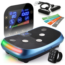 Load image into Gallery viewer, Lifepro Rumblex 4D Curved Vibration Plate Exercise Machine — Triple Motor, 7 Modes &amp; 60 Speeds Vibrating Platform Machine — Full Body Vibration Plate for Lymphatic Drainage &amp; at Home Workout
