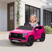 Load image into Gallery viewer, Chevrolet Tahoe Licensed Kids Ride on Car, 12V Battery Powered Kids Electric Car with Remote Control, Pink
