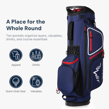 Load image into Gallery viewer, GoHimal 14-Way Lightweight Golf Stand Bag with Multiple Pockets Navy Blue
