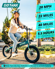 Load image into Gallery viewer, 20&quot; Electric Bike, Max Range 50 Miles &amp; 20Mph Power by 350W, LCD Display &amp; 5 Pedal-Assist Levels, Adult Folding Bike
