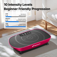 Load image into Gallery viewer, MERACH Vibration Plate Exercise Machine, Curved Vibration Plate for Lymphatic Drainage Weight Loss, Vibrating Plate with Real-Time Calorie Tracking on LED Display, Workout Equipment for Home Women Men
