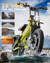 Load image into Gallery viewer, 5600W Dual Motor eBike,2025 A8 PRO MAX Electric Bike,45MPH 60V 70/80Ah Electric Bike for Adults,200Miles Long Range,20x4 Fat Tire All Terrain Ebikes
