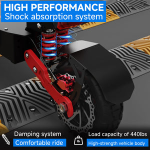Electric Scooter Adults 6000W Dual Motor Up to 55MPH, 60V38AH Battery Range to 70 Miles, 11" Tubeless Tires Off-Road E-Scooter