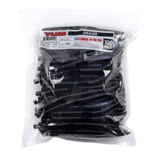 Load image into Gallery viewer, Yum Lures Dinger Classic Worm All-Purpose Soft Plastic Bass Fishing Lure 100 Pack, Black Blue Flake, 5 Inch
