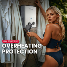 Load image into Gallery viewer, GASLAND Goshower G5 Pro Portable Propane Tankless Water Heater – 1.32 GPM, 34,000 BTU, With Water Pump &amp; Strainer, Ultra-Slim 5L for Camping, Off-Grid, Outdoor Shower

